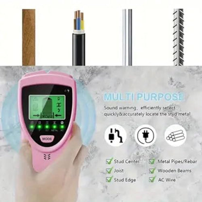 5-in-1 Wall Scanner Wood Current Detector Edge Center Finding Digital Stud Finder Sensor Wall Multi Function Scanner