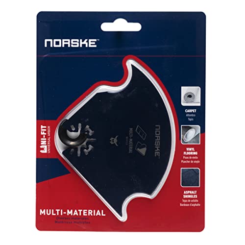 Norske Tools NOTP233 Multi-Material Oscillating Multi Tool Accessory Blade for Ashphalt Shingles, Thin PVC Floors, Carpet & Padding, Roofing Fabric and Foam Insulation - style: Multi-Material