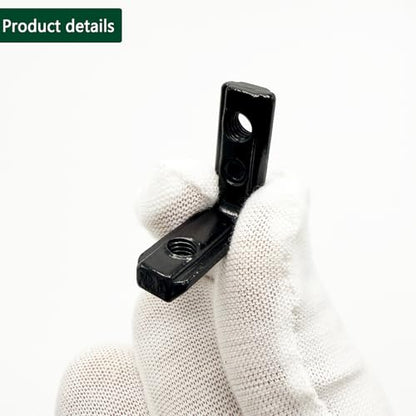 30Sets 2020 Aluminum Extrusion Hardware Connectors with Screws&Wrench, 30Pcs Black 2020 Corner Bracket with 62Pcs T Nuts for 8020 2040 2020 T Slot Extruded Aluminum Rail - style: 30 Set 20 Series Bracket Black