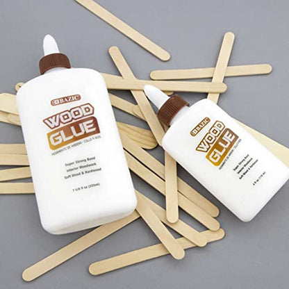2 Wood Glue Waterproof Super Strong Carpenter Repair Adhesive Bond Fast 4oz Each