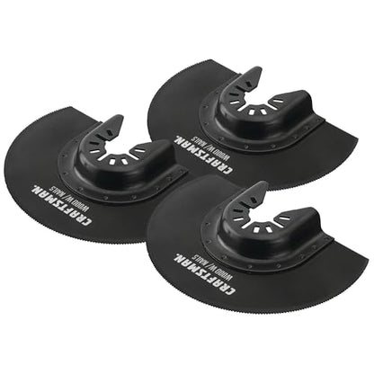 CRAFTSMAN Bi-Metal Oscillating Tool Blade for Wood and Metal, Semicircle, 3 Pack (CMAO113-3) - style: 3 Pack