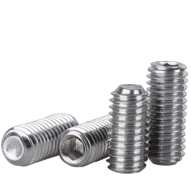 M3-0.5x10mm Hex Socket Set Grub Screws,Headless Cup Point,Flat Point Grub Bolt,Internal Hex Drive,304 Stainless Steel,Headless Concave End,Metric External Thread,for Towel Rack Door Knob,Pack of 50 - size: M3-0.5x10mm(50)