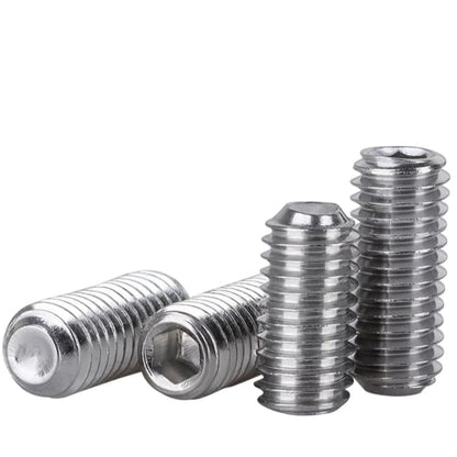 M3-0.5x8mm Hex Socket Set Grub Screws,Headless Cup Point,Flat Point Grub Bolt,Internal Hex Drive,304 Stainless Steel,Headless Concave End,Metric External Thread,for Towel Rack Door Knob,Pack of 50 - size: M3-0.5x8mm(50)