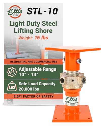 Ellis Light-Duty Lifting Shores, Adjustable Screw Jack Post, 10" to 14" - size: 10" - 14"