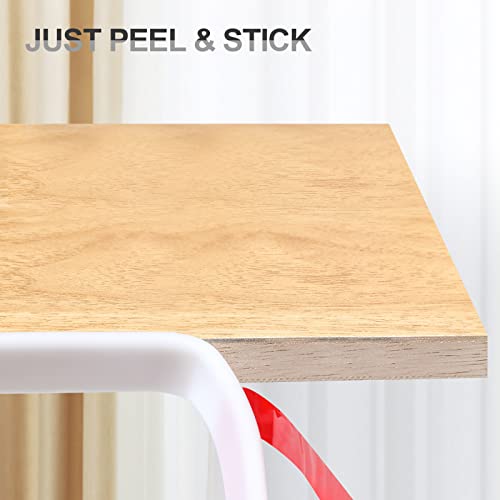 16 ft Flexible Self Adhesive Veneer Edge Banding Peel and Stick Veneer Trim Collapsible Edge Guards (White, 3/4 inch) - color: White