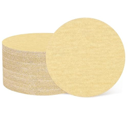 HARFINGTON 100 Pcs 2 Inch Sanding Discs 180 Grit Yellow Aluminum Oxide - size: 2 Inch(180 Grit)