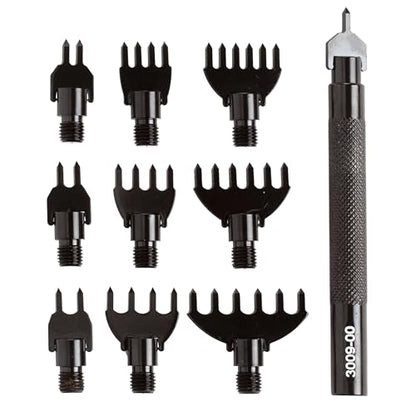 Tandy Leather Diamond Hole Chisel Set, Leather Sewing Projects, 10-Piece