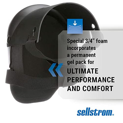 Sellstrom Ultra Flex Hybrid KneePro Knee Pads with Built-In Gel Pads - for Construction, Gardening, Roofing, Work, Flooring - Pro Protection & Comfort for Men & Women