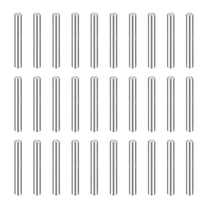 HARFINGTON 50pcs Dowel Pins M1(1mm) x 9mm 304 Stainless Steel Cylindrical Shelf Support Peg Pin Rod Fasten Elements for Metal Devices Wood Furniture DIY Installation, Silver - size: M1 x 9mm