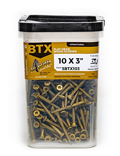 5# Bucket 10 x 3 Bronze T-25 Flat Head 320/Bucket - size: 10x3", style: 5LB