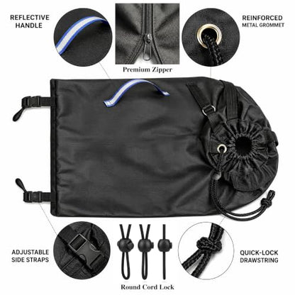 Wood Chipper Bag - Heavy-Duty 600D Replacement Collection Bag