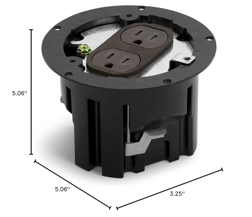 Round Floor Box Kit (Screw Plugs, Dark Bronze) - color: Dark Bronze, size: Round - Screw Plugs