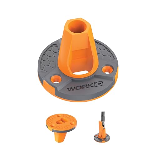 Work IQ Tools IQ Connect Bench Mount | Screw-Down Port for IQ Connect Accessory System | Reversible Design, Surface Mount and Flush Mount Options - style: Bench Mount