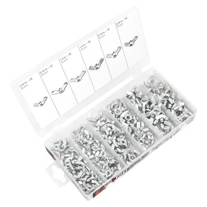 Performance Tool W5219 150-Piece Wing Nut Assortment with Case Kit - style: 150pc Wing Nuts Kit