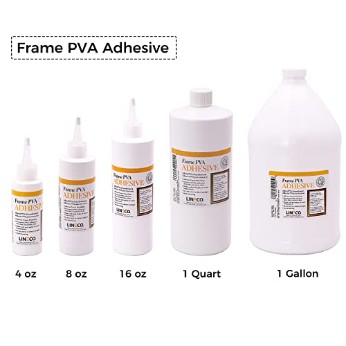 Lineco Frame PVA Adhesive, Acid Free, Dried Clear and Flexible, 1 Quart - size: 1 Quart