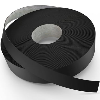 YANYE Black Edge Banding, 1/2 inch x 50ft roll of Wood Veneer Melamine Edge Banding Preglued, Tape Banding for Cabinet Repair Furniture - color: Black, size: 1/2"x 50ft