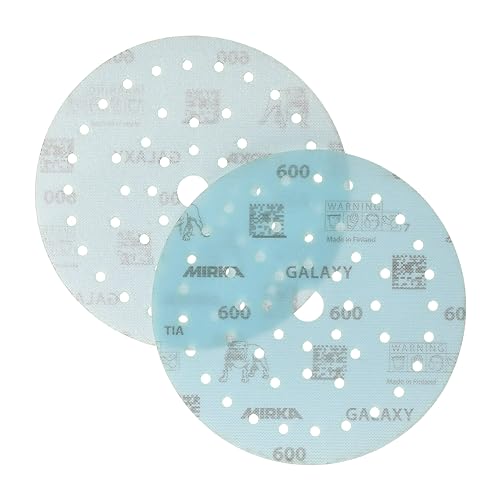 Mirka Galaxy Multifit 6 Inch Ceramic Discs, 600 Grit, Hook & Loop, 50 Pack - size: Grit 600