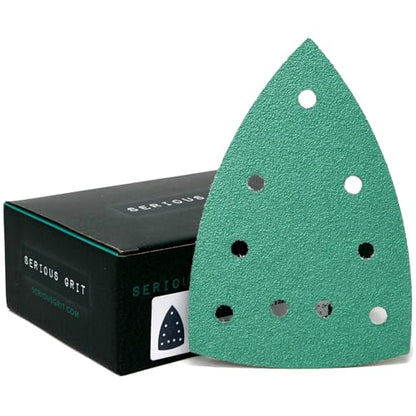 Serious Grit - 4" x 6" Delta P60 Grit Sanding Sheets - 25 Pack Box - size: 60 Grit