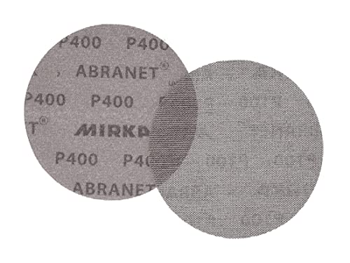 Mirka Abranet 6 Inch 400 Grit Mesh Sanding Discs, Hook and Loop, 10 Pack - size: 400