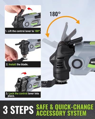 WORKPRO 20V Brushless Cordless Oscillating Multi-Tool Kit - size: Cordless 20 V