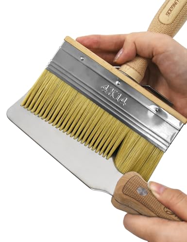 ROLLINGDOG 5.5" Deck Stain Brush with Heavy Duty Brush Comb