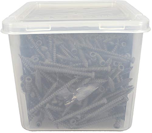 Deck Plus Gray Star-Drive Composite Deck Screws #10 x 2-1/2", 375 Pk