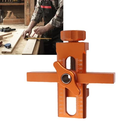 Cabinet Door Installation Positioner, Aluminium Alloy Cabinet Hardware Jig, Adjustable Cabinet Door Mounting Jig, Versatile Cabinet Door Positioning Tool, 7-40MM Clamping Thickness