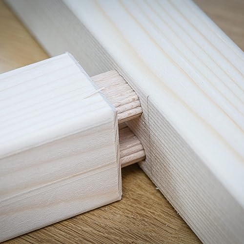 Trend 50pcs Beech Wood Dominos 8 x 40mm for Festool Domino Machine, 5/16 Inch x 1 9/16 Inches Loose Tenons for Woodworking Joinery and Furniture Framing, TEN/8X40/50 - style: 5/16" x 1-9/16" (8 x 40mm) 50pcs