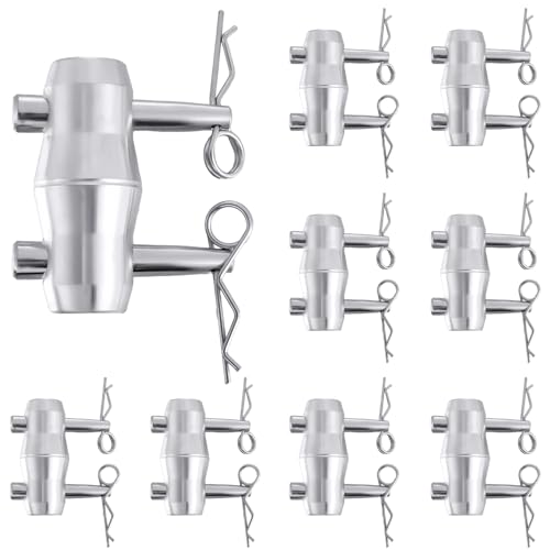 Blulu 8 Pack Double Ended Conical Coupler with Clips Pin Fit F34 F33 Pipe