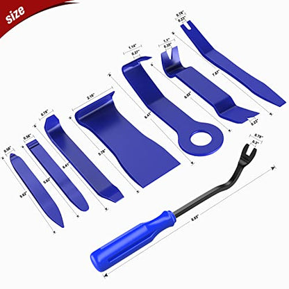 Nilight 8pcs Auto Trim Removal Tool Set No-Scratch - color: Blue, size: 8Pcs
