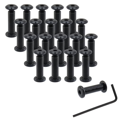 20 Sets M4 x 16mm Binding Post Screws Fastener Bolts Cap Nuts - size: M4 x 16mm