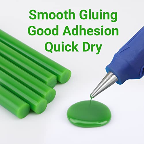 Green Hot Glue Sticks Full Size, 36 Pack Sealing Wax Sticks for Stamp Seals Crafting DIY Art Gluing Project Car Dent Repair Sealing, 4" Long x 0.43" Dia - color: Green, size: Full Size(0.43x4")