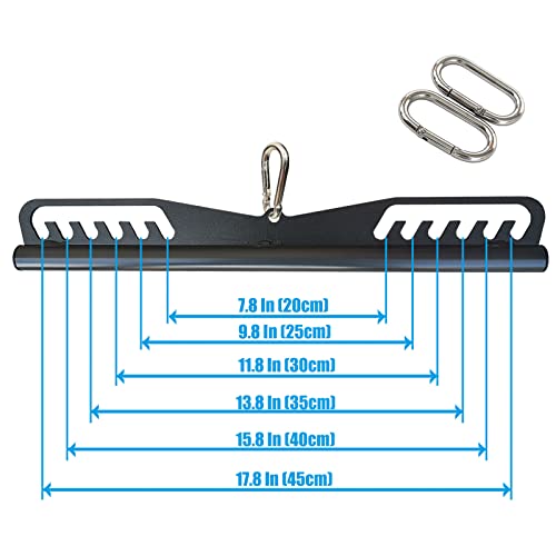 Adjustable Lat Pull down Bar, Cable Machine Attachments for Gym, Home Gym Fitness T-bar Row Pulldown Attachments, Lat Pull Down Machine Wide Grip Neutral Grip Handle - color: SP-B06