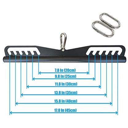 Adjustable Lat Pull down Bar, Cable Machine Attachments for Gym, Home Gym Fitness T-bar Row Pulldown Attachments, Lat Pull Down Machine Wide Grip Neutral Grip Handle - color: SP-B06