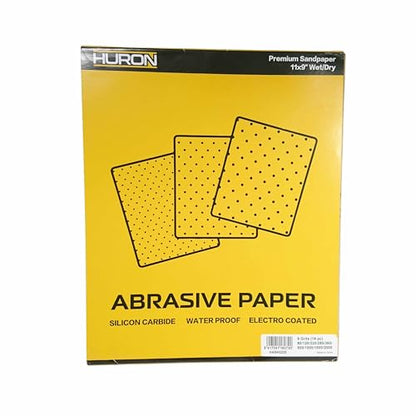 Huron Premium Precision Professional Sandpaper 11x9 Wet/Dry Medium 80 Grit (20 pc) - style: 80 Grit