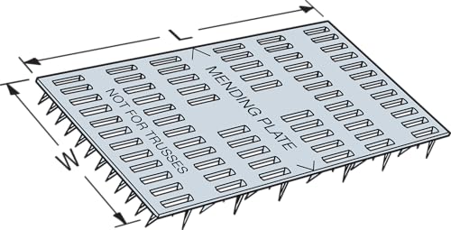 Simpson Strong-Tie MP36 MP 3 in. x 6 in. 20-Gauge Galvanized Mending Plate (Pack of 100)
