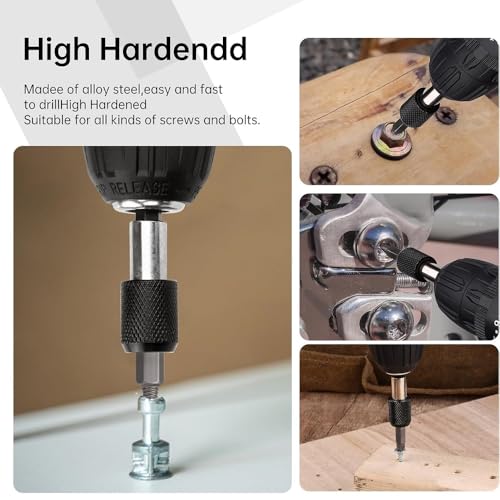 Screw Extractor Set, 22 Pieces Broken Screw Extractor Kit with Magnetic Extension Bit Holder and Socket Adapter, High-Speed Steels, Screw Remover for Screws