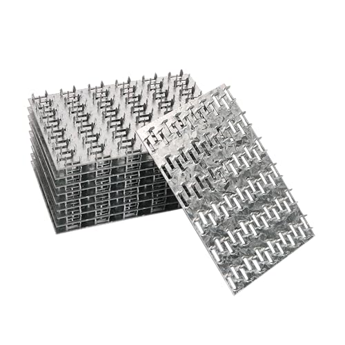 20 Pack 6x4 inch Truss Mending Plate Compatible with 8mm Nail Teeth - size: 6x4 inch