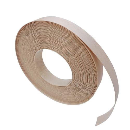 Maple Wood Veneer Edge Banding Tape,7/8 inch ×50ft Preglued Iron On Wood Veneer,Backed with Hot Melt Self Adhesive Strips,Plywood Edgebanding Roll for Shelf Desk Door Edging Restoration - size: 7/8" x50'
