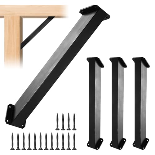 45 Degree Angle Support Bracket 45-Degree Angle Corner Braces Inside Joint Bracket for Post and Beam Wood Frame DIY Connector, 4 PC