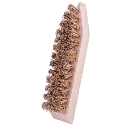 Hardwood Shoe & Boot Sole Brush with Stiff Coco Bristles (Brown) - color: Brown