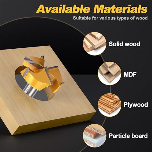 1-5/8" | 41.2mm Triple Flute Tungsten Carbide Forstner Drill Bit (Hex) - size: 1-5/8" | 41.2mm