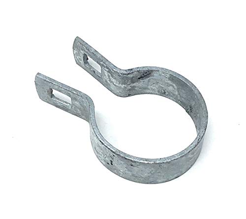 (10 Pack) Brace Bands with Bolts & Nuts for Chain Link Fence, Gate, Posts (1-5/8") - size: 1-5/8"