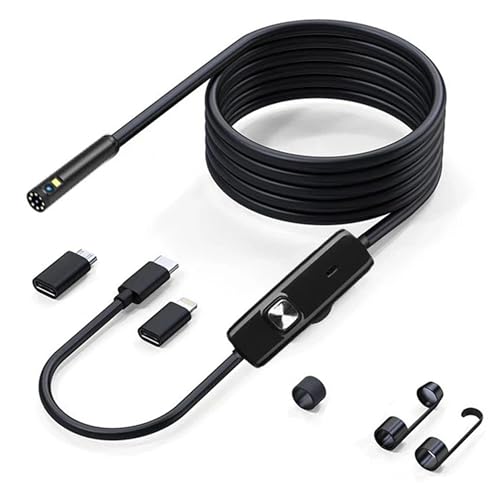Endoscope Camera with 8LED Light, Dual Lens 1080P HD Inspection Camera - size: 6.5FT/2M
