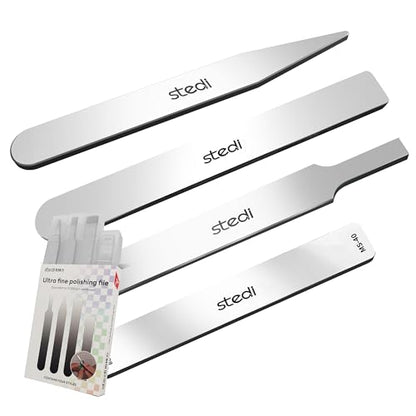 stedi Hobby Model Polishing Tools 4 PCS, Ultimate Precision Files - style: 4 PCS #10000 Grit Glass Files