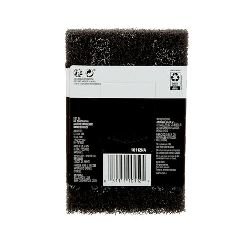 3M Heavy Duty Stripping Pads, 2 Count, 3-3/4 in x 6 in, Removes Paint, Varnish, Wallpaper Paste & Other Finishes Without Scratching Or Gouging The Surface (10112NA) - size: 3.75-in x 6-in. x 0.44-in, style: Stripping Pad