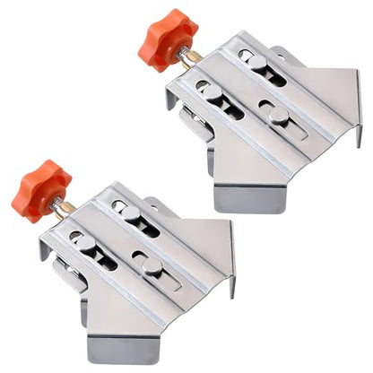 2 Pack Stainless Steel 90° Right Angle Clamps for Woodworking, Open Style - color: 2 Pcs Open