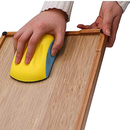 VIBRATITE 6 Inch Mouse Sanding Blocks, Hook & Loop Hand Sander, 2PCS - size: 6" Mouse*2