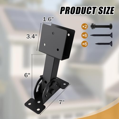 2x4 Heavy Duty Roof Riser Brackets Kit 2 Pcs - size: 2x4-2