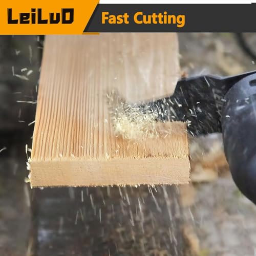LEILUO 7Pcs Oscillating Tool Blades Wood, Japanese Teeth Multitool Blades